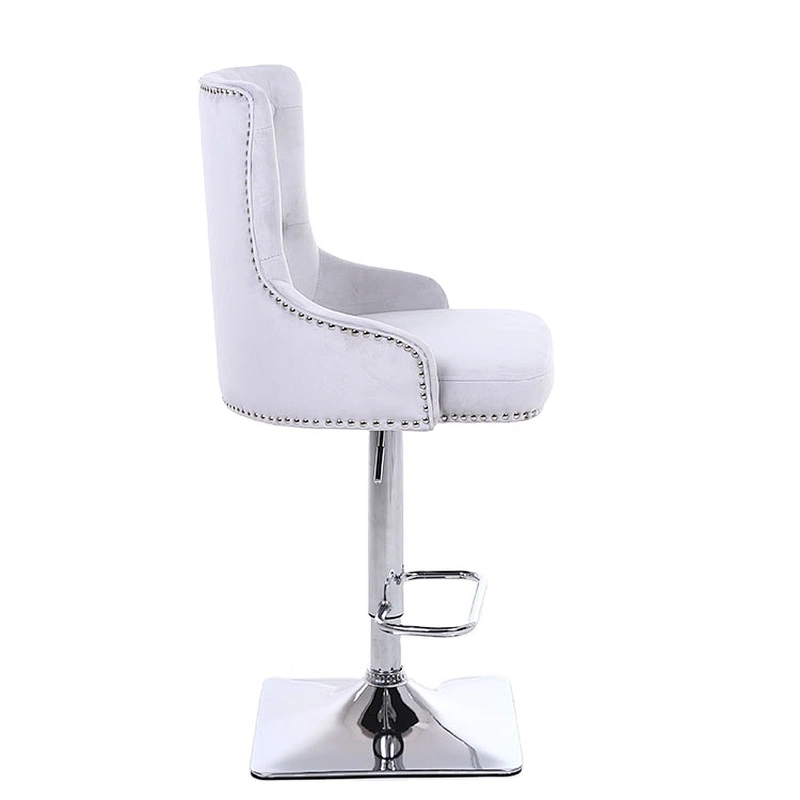 Customized luxury revolving adjustable height swivel bar stool