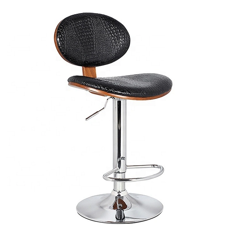 Swivel Adjust Kitchen designer chrome shop bar stool