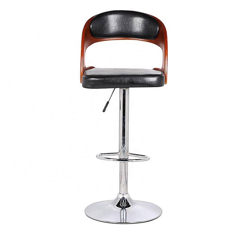 High Quality New Design adjustable leather kitchen counter bar stools with back
