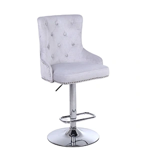 China Manufacturer Free Sample velvet bar stool chair