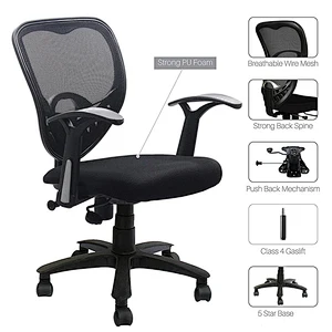 Low back adjustable armrest backrest office chair