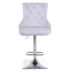 Customized luxury revolving adjustable height swivel bar stool