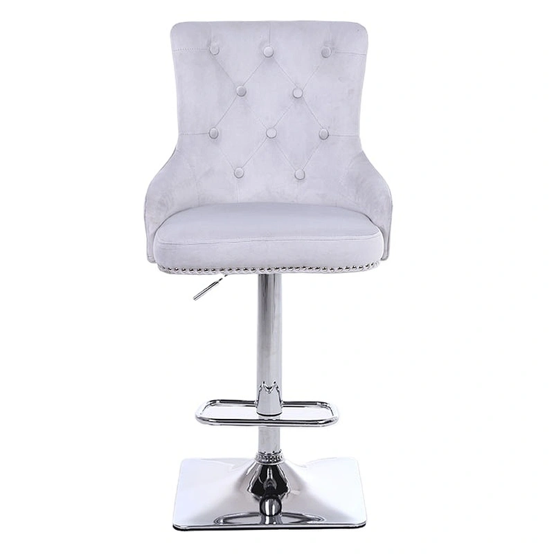 Customized luxury revolving adjustable height swivel bar stool
