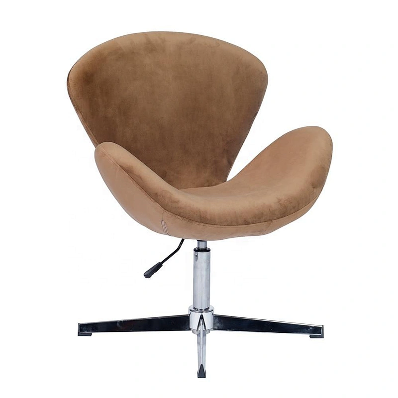 ANJI Simple Leisure Chair With Comfortable Cushion Fabric Dining Chair