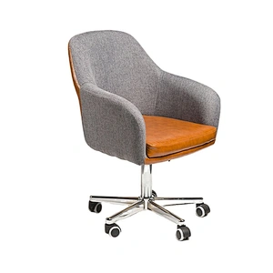 Modern Style Mixed Color Middle Back Swivel Office Chair