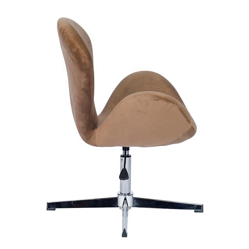ANJI Simple Leisure Chair With Comfortable Cushion Fabric Dining Chair
