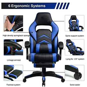 PU leather high quality ergonomic sillas gamer gaming chair