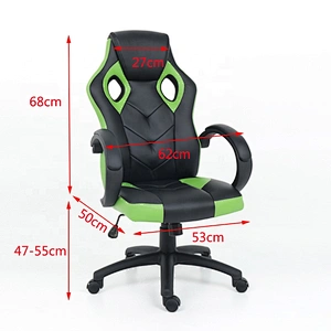 Best selling popular pu leather modern design cheap gaming chair blue