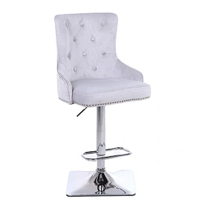 Customized luxury revolving adjustable height swivel bar stool
