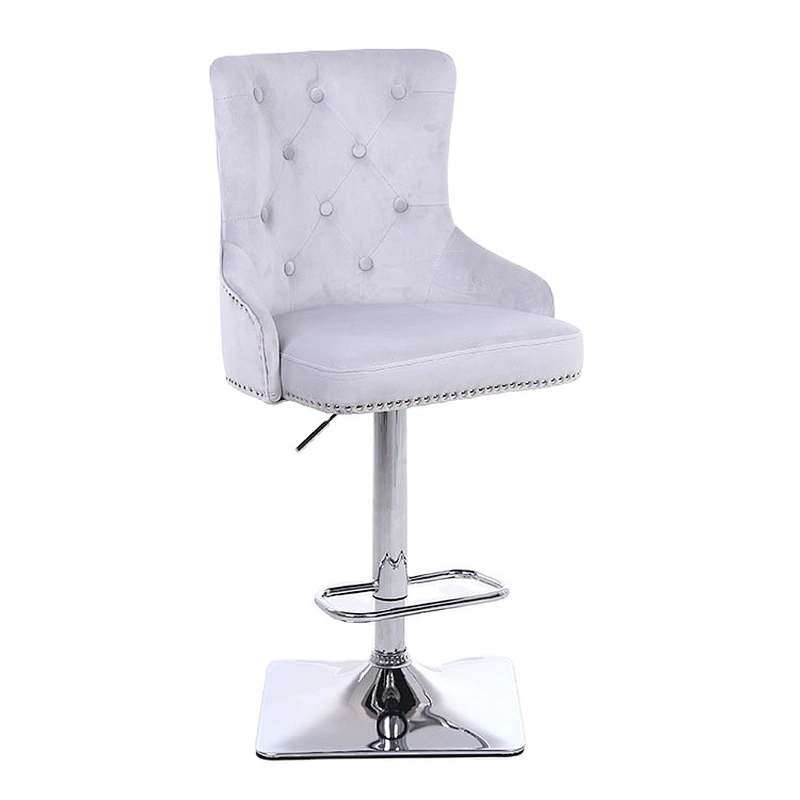 Customized luxury revolving adjustable height swivel bar stool