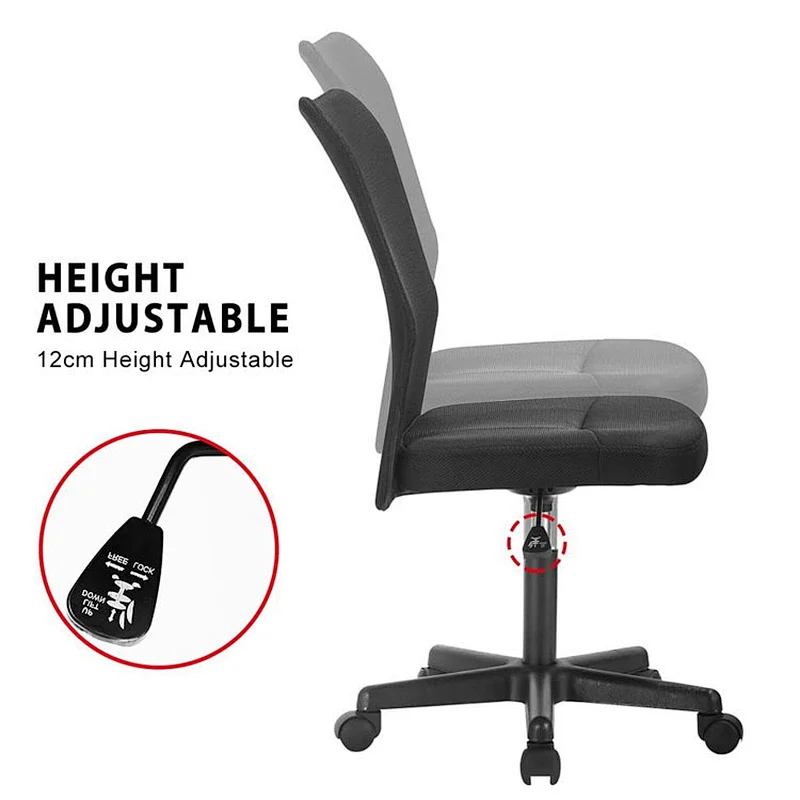 Mesh Middle Back Executive Adjustable Swivel Office Chair Lumbar Support Computer Desk Chair