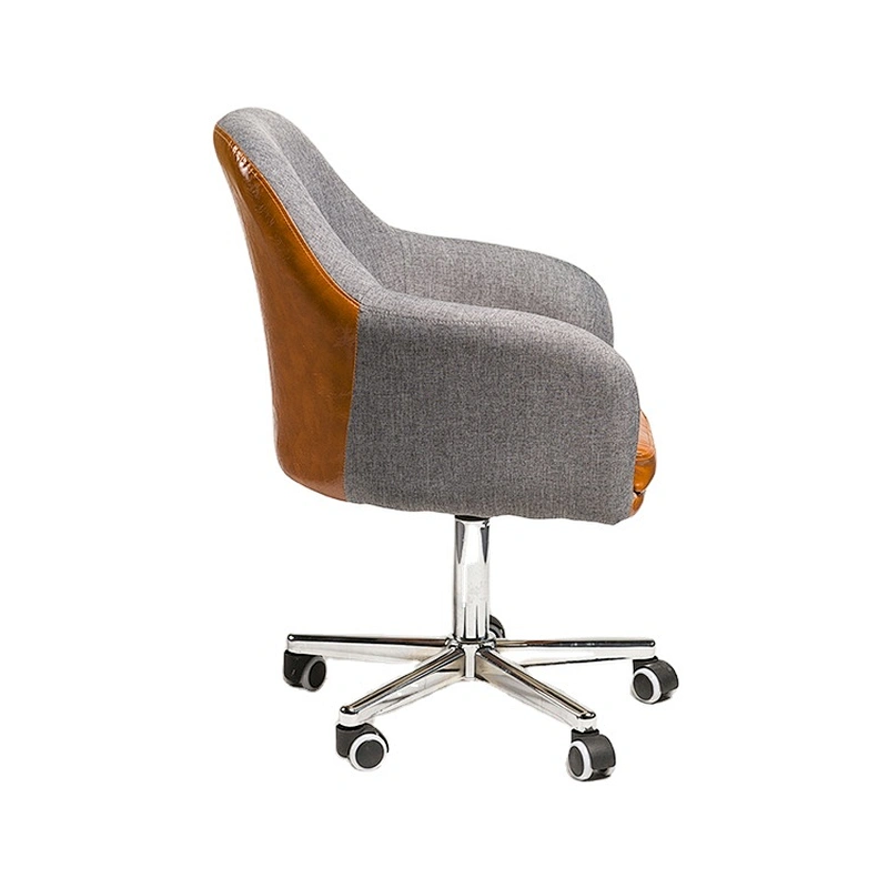 Modern Style Mixed Color Middle Back Swivel Office Chair