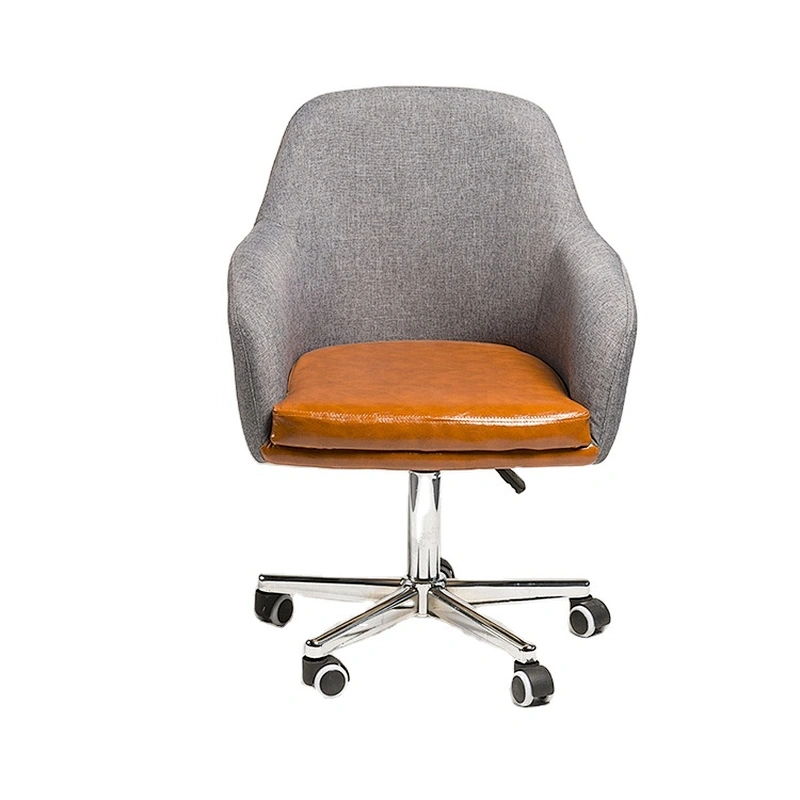 Modern Style Mixed Color Middle Back Swivel Office Chair