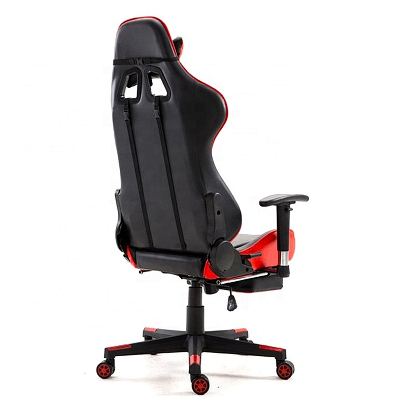 Best Selling Red With Black Customized Modern PC Gaming Chair With Footrest