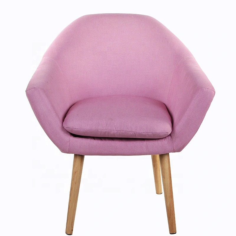 Wholesale Modern Fabric and Wooden Accent hotel lobby lounge arm chair