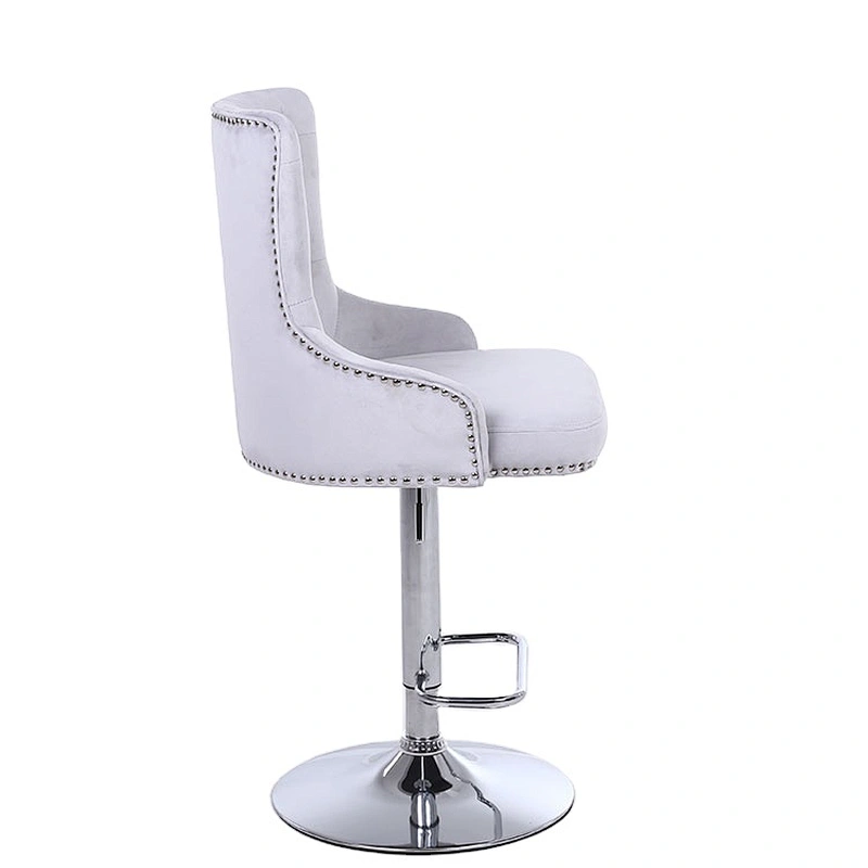 China Manufacturer Free Sample velvet bar stool chair