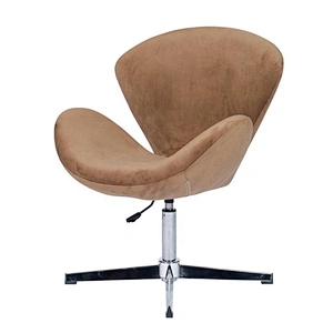 ANJI Simple Leisure Chair With Comfortable Cushion Fabric Dining Chair