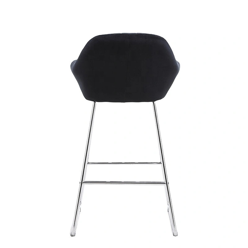 Modern new design bar chair velvet metal bar chair