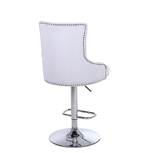 China Manufacturer Free Sample velvet bar stool chair