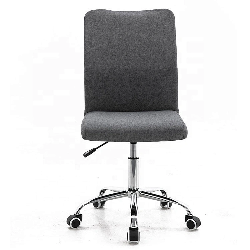 new designs blue arm less high back support Fabric office chair