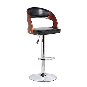 High Quality New Design adjustable leather kitchen counter bar stools with back