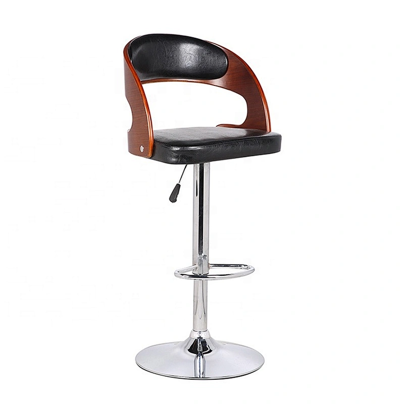 High Quality New Design adjustable leather kitchen counter bar stools with back