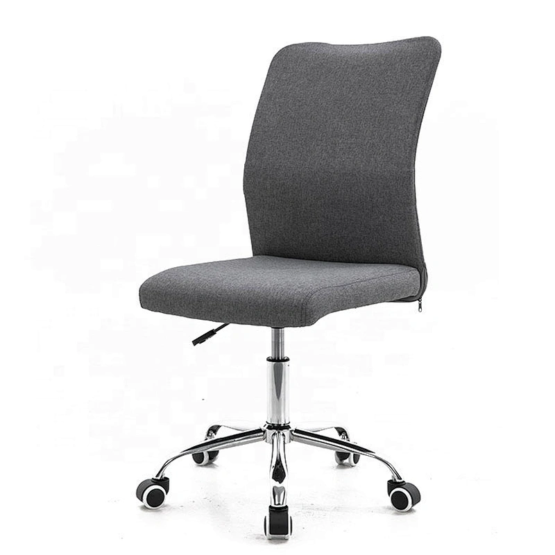 new designs blue arm less high back support Fabric office chair