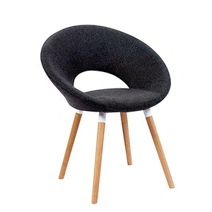 Reclining Dining Chairs Living Room Furniture with Wood Legs Leisure Moon Round Chair