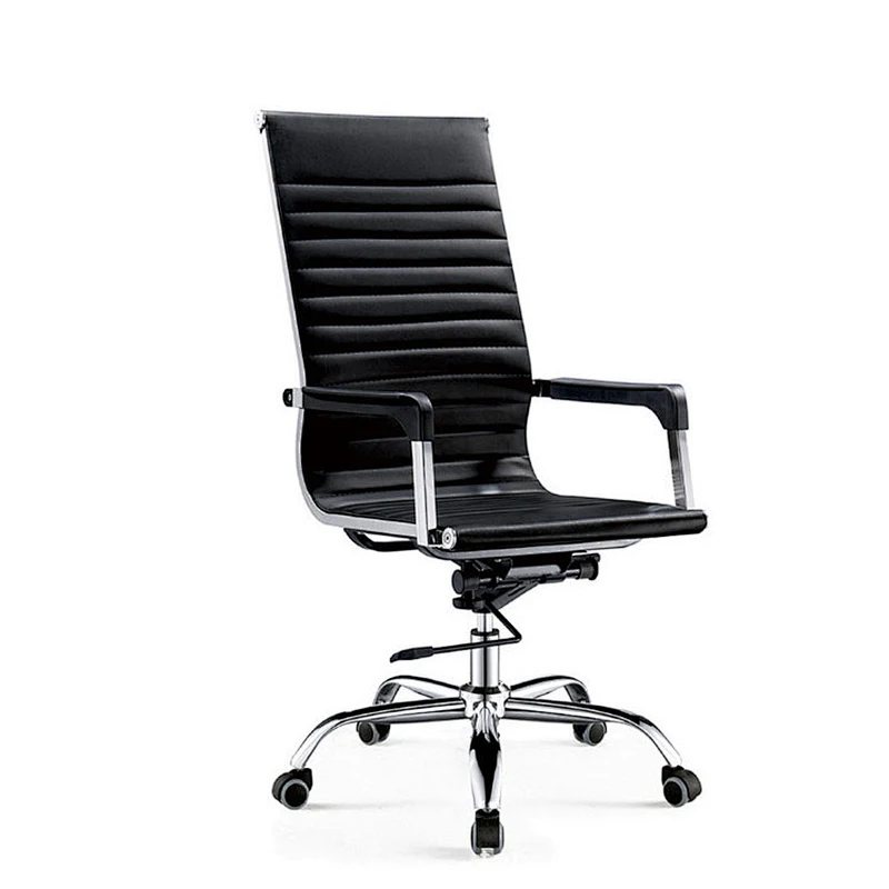 Luxury executive high back leather convertible revolving office chair