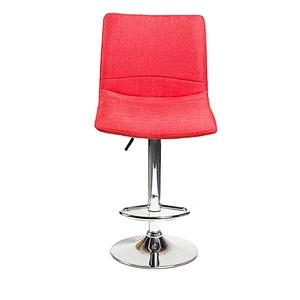 Hot Sell Cheap China Red Fabric High Bar Stool for Restaurant Commercial Use