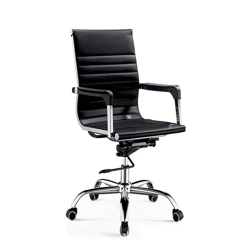 Luxury executive high back leather convertible revolving office chair