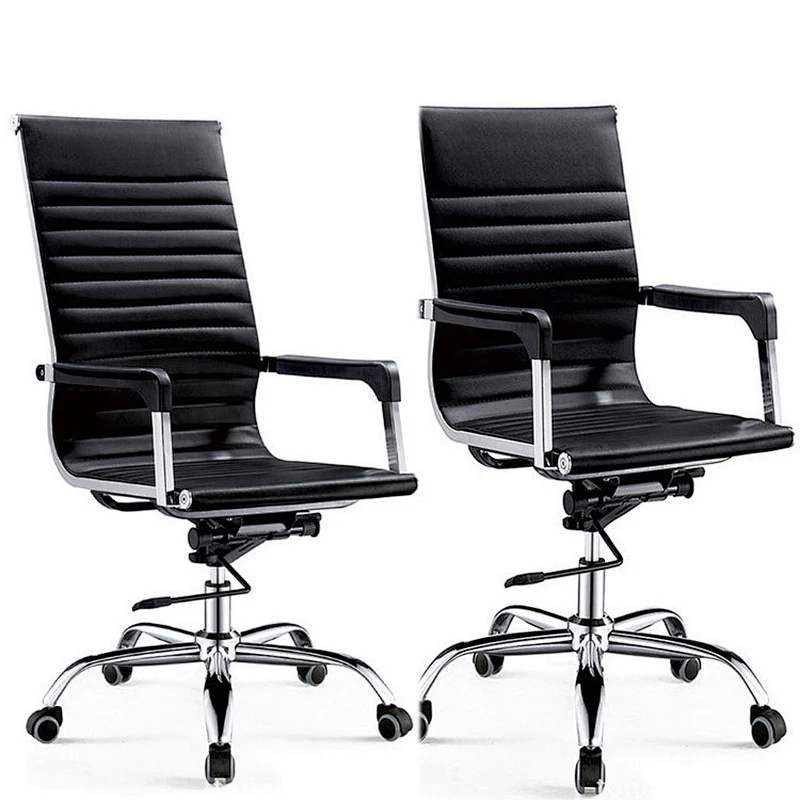 Luxury executive high back leather convertible revolving office chair