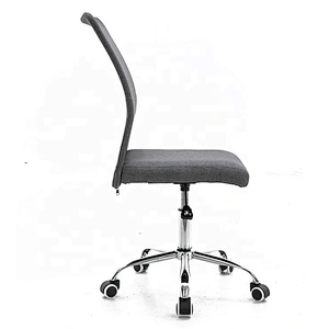 new designs blue arm less high back support Fabric office chair