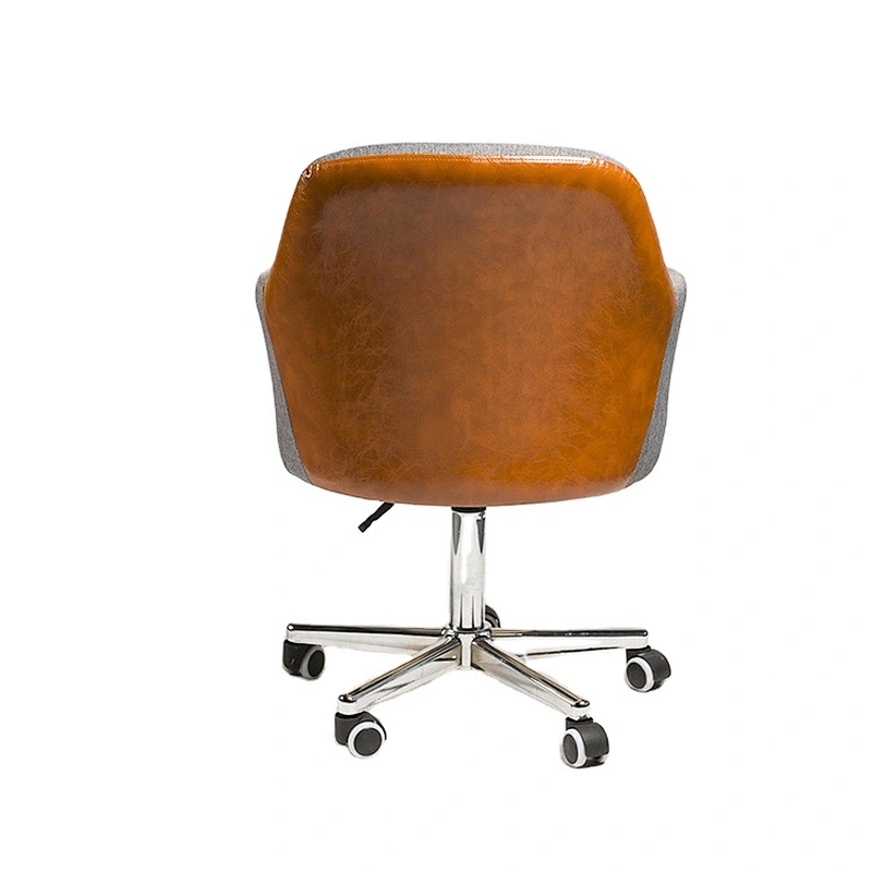 Modern Style Mixed Color Middle Back Swivel Office Chair