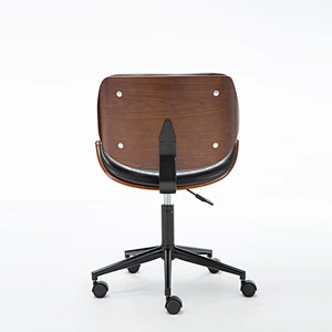 Factory direct sales in Europe and America with pulley backrest home cafe bar chair lift rotating curved wood high stool