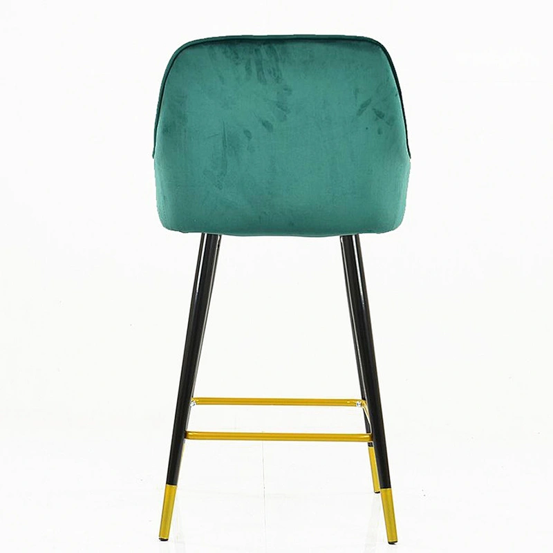Iron metal foot back cafe dining room chair living room study bar bar chair leisure chair