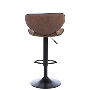 European and American hot selling backrest retro bronzing velvet personality black base restaurant home cafe bar chair