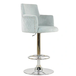 New net red velvet with footrest coffee shop milk tea shop living room study bar chair