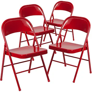 Cheap Metal Leather Seat Outdoor portable Folding Chair