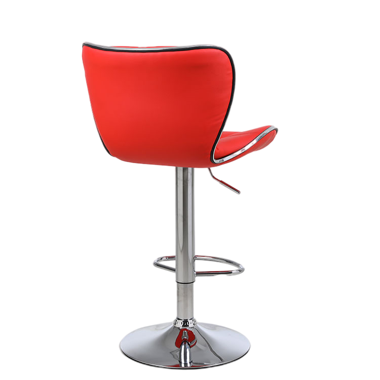 Modern Adjustable High Back breakfast commercial bar stool modern chairs  black