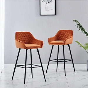 Bar Stools Luxury Furniture Restaurant Nordic Kitchen Cheap High Chair Counter Modern Bar Stools With Back