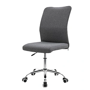 New designs blue arm less high back support Fabric office chair
