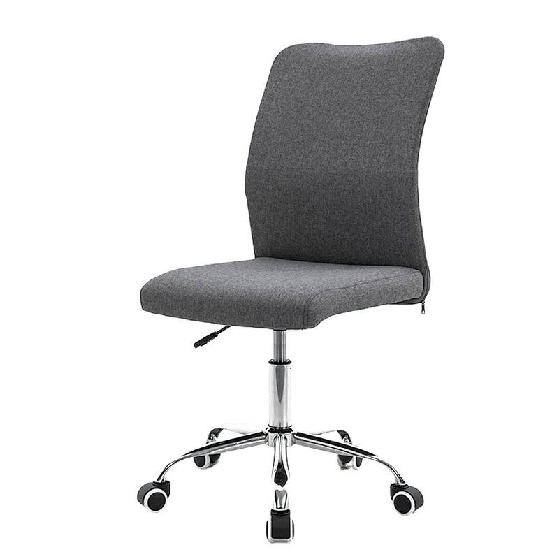 New designs blue arm less high back support Fabric office chair