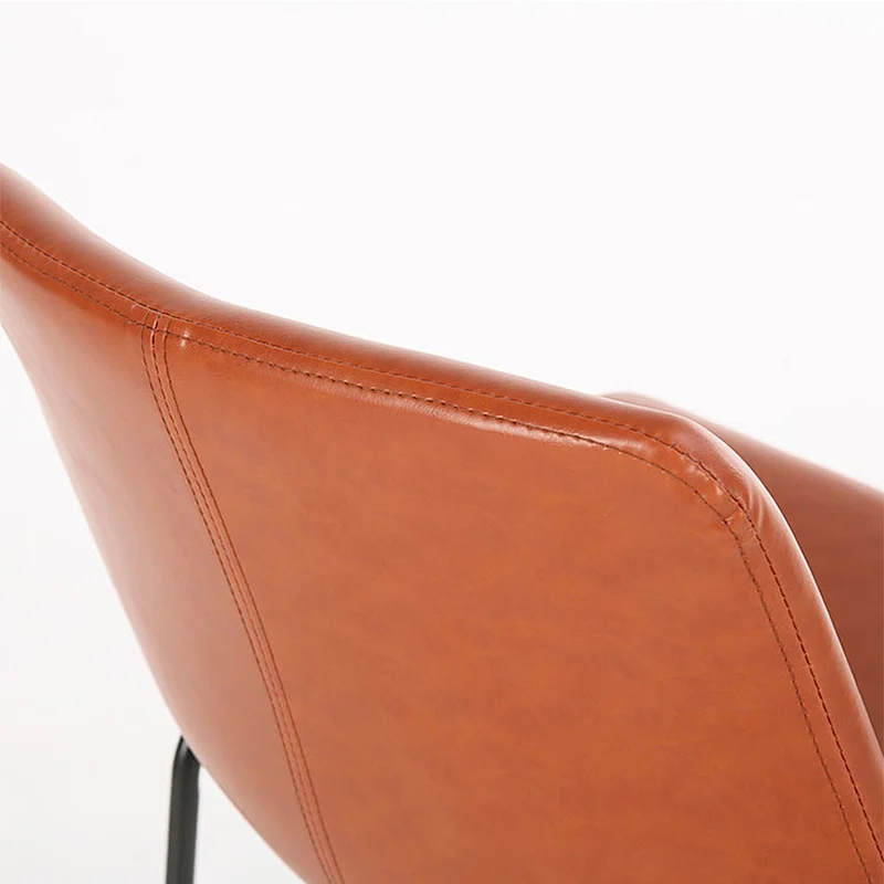 Wholesale Dining Chairs Modern Metal Design PU Leather High Bar Stool