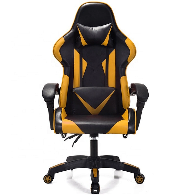Custom Design cheap adjustable ergonomic massage Nylon Castor Nylon PP armrest customize embroidery logo rocking gaming chair
