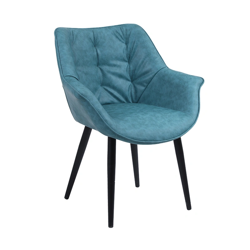 Nordic Modern Unique Design Cheap Restaurant high back comfortable leather dining room chairs
