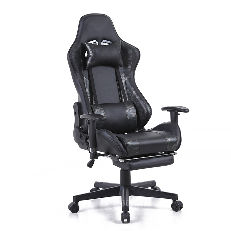 Pink Cute Seat Pink PVC Racing Swivel Computer Office Chair Gaming Chair With 2D Armrest