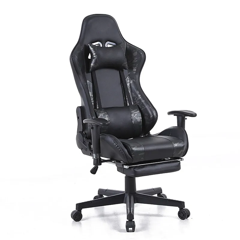 Pink Cute Seat Pink PVC Racing Swivel Computer Office Chair Gaming Chair With 2D Armrest