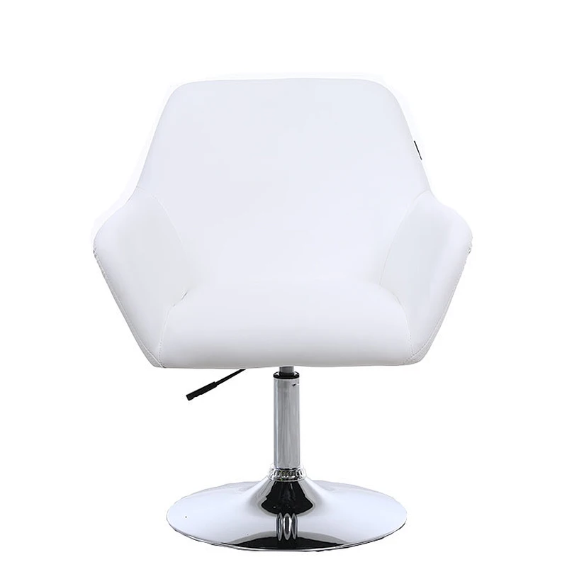 Most popular  salon furniture white Stainless Steel Barber salon Chairs