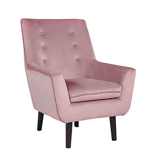 Velvet Tufted strong back and a deep seat modern furniture accent chair